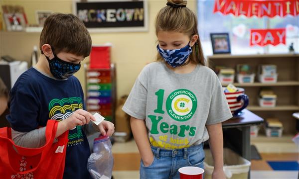two students shop on Market Day